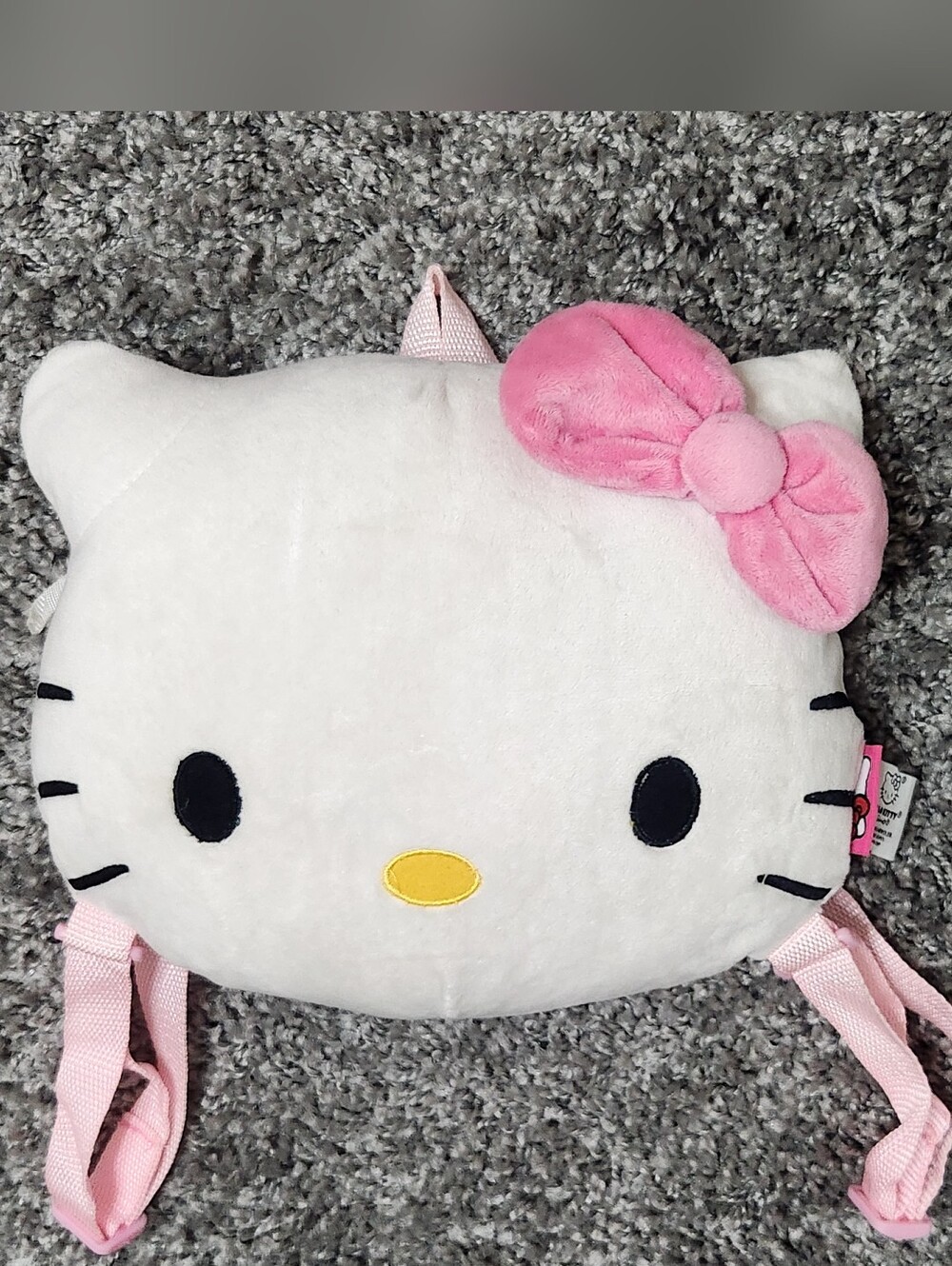 Hello Kitty Plush Backpack - Pink Bow